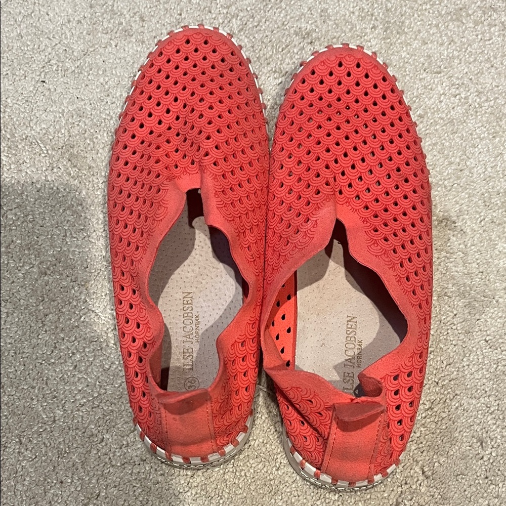 Ilse Jacobsen Women's Bright Red Loafers